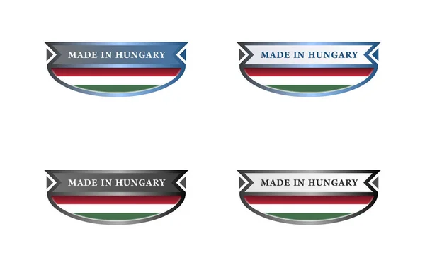 Feito Logotipo Hungria — Fotografia de Stock