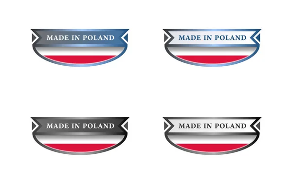 Gefertigt Polen Logo — Stockfoto