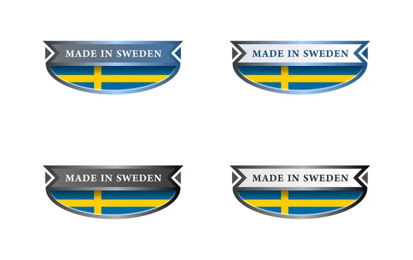 Feito Logotipo Suécia — Fotografia de Stock