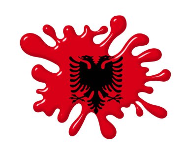 Arnavut bayrağı mühürleme balmumunda