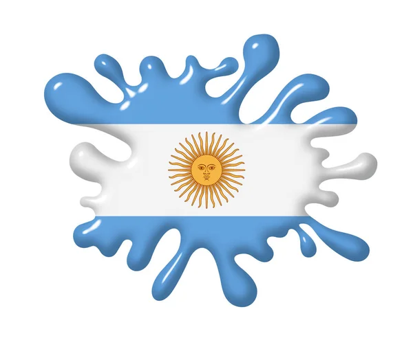 Аргентинский Флаг Герметичном Воске — стоковое фото