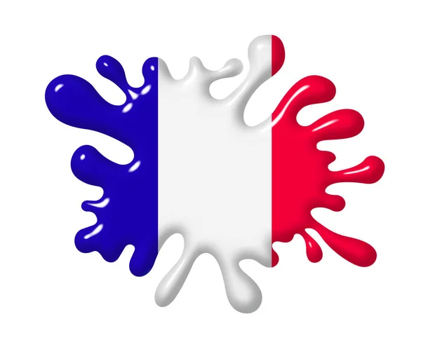 Французский Флаг Герметичном Воске — стоковое фото