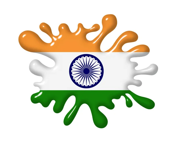 Індійський Прапор Сірці — стокове фото
