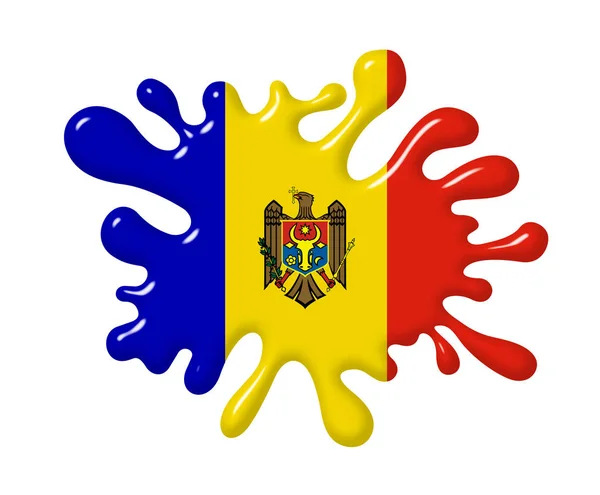 Bandeira Moldávia Cera Vedação — Fotografia de Stock