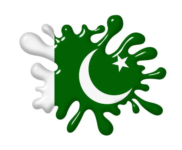 Bandiera Pakistana Sulla Cera Sigillante — Foto Stock