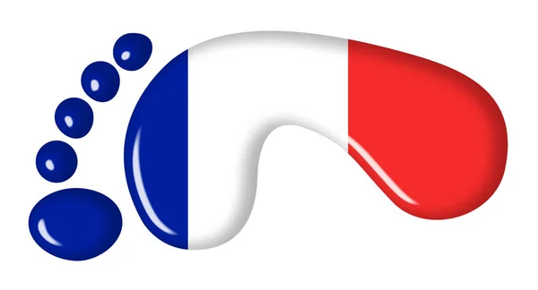 Flaga Francuska Powierzchni — Zdjęcie stockowe