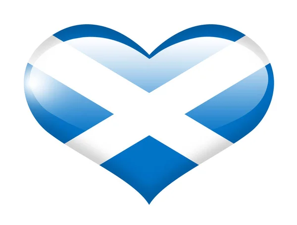 Шотландський Прапор Центрі Уваги Відображенням — стокове фото