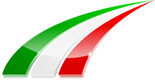 Italy Logo White Background — Stok Vektör