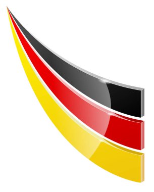 Beyaz arka planda Almanya logosu