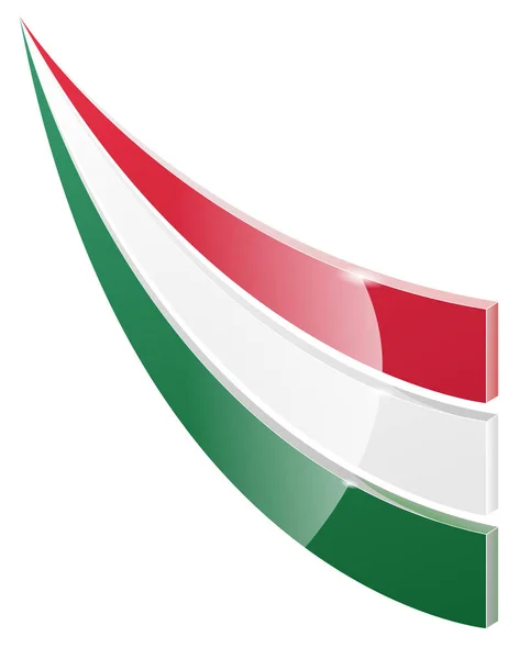 Ungheria Logo Sfondo Bianco — Vettoriale Stock