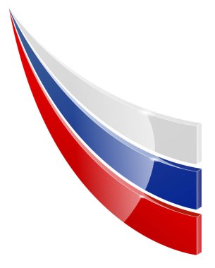 Beyaz arka planda Rusya logosu