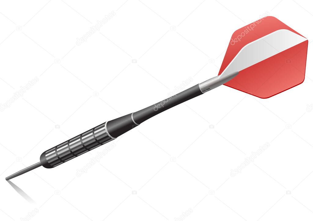 Austrian dart on a white background