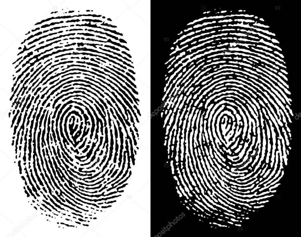 Positive and negative fingerprints