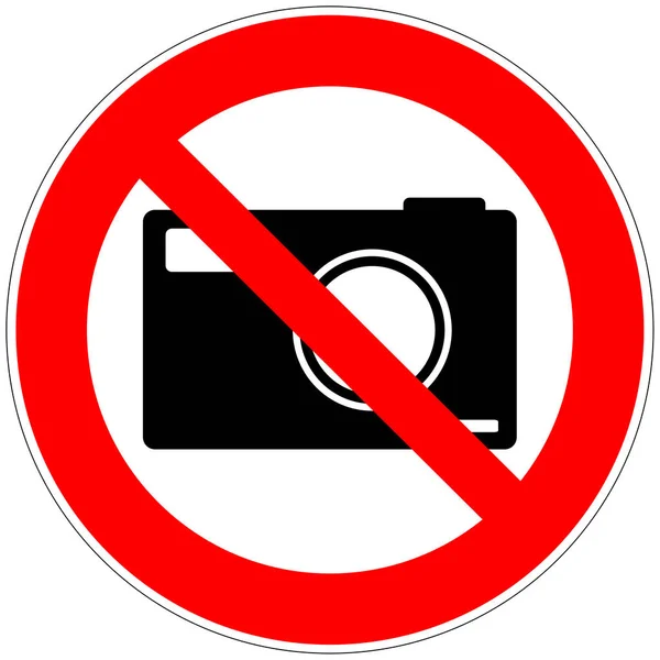 Prohibición Tomar Fotografías — Foto de Stock