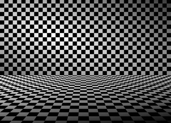 White Black Checkered Walls — Stock Photo, Image