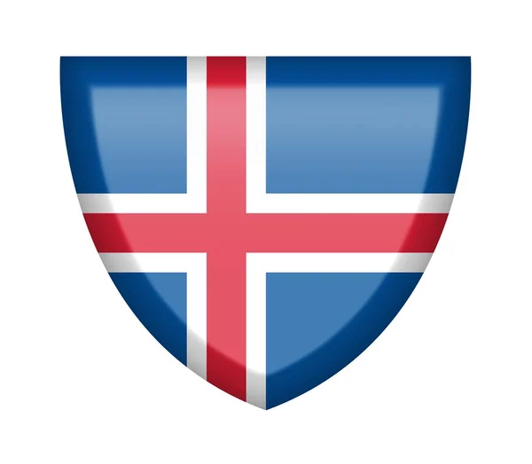 바탕에 아이슬란드 국기를 — 스톡 사진