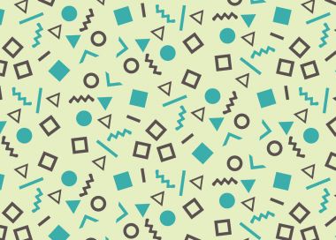 80'ler tarzında basit desen.