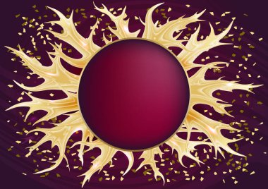 Soyut altın süslemeli arka plan.