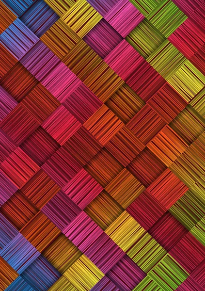 Abstracte achtergrond met kleurrijke vierkanten. — Stockvector