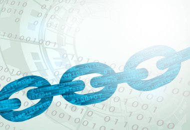 Blockchain teknoloji kavramı.