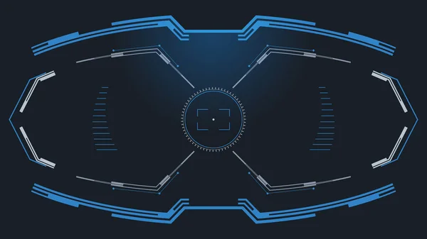 Futuristiskt Hud Gränssnitt Koncept Gui Kontrollpanel Design Vektorillustration — Stock vektor