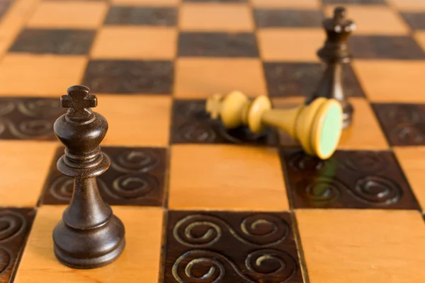 Sakktáblán fényképezett sakk — Stock Fotó
