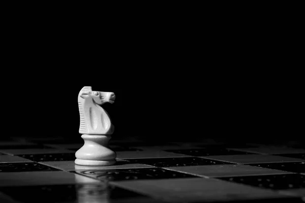 Schack fotograferat på schackbräde — Stockfoto