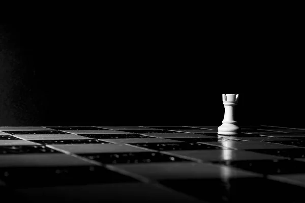 Échecs photographiés sur un échiquier — Photo