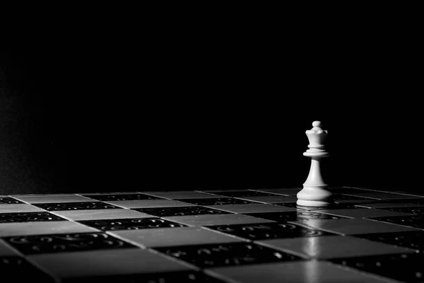 Chess photographed on a chessboard — Stock Photo, Image