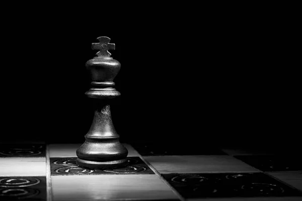 Chess photographed on a chessboard — Stock Photo, Image