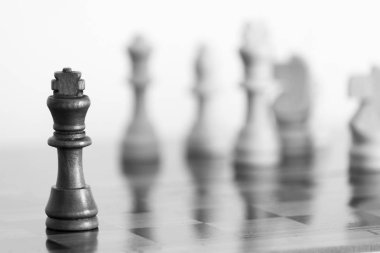 Satranç satranç tahtasında fotoğrafı