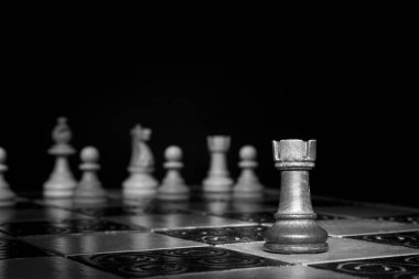 Satranç satranç tahtasında fotoğrafı