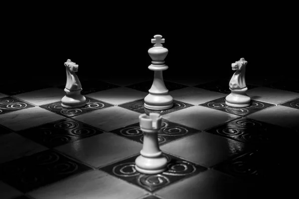 チェス チェス盤で撮影 — ストック写真