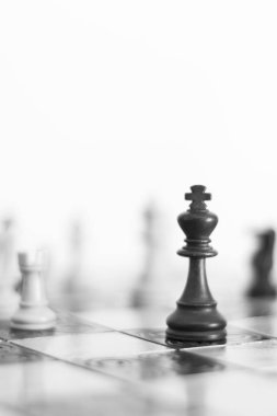 Satranç satranç tahtasında fotoğrafı