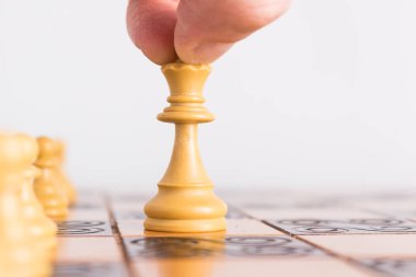 Satranç satranç tahtasında fotoğrafı