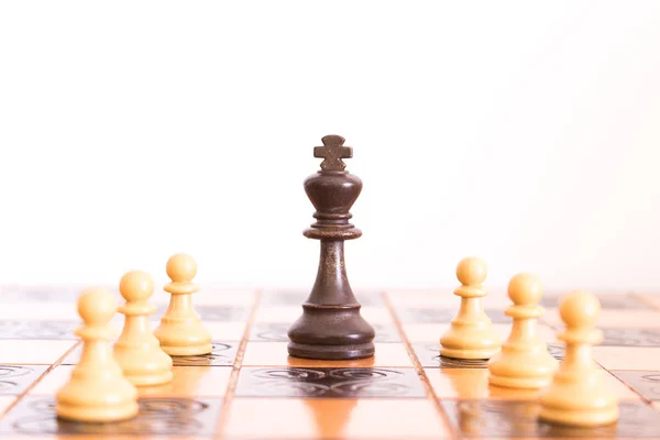 Satranç satranç tahtasında fotoğrafı — Stok fotoğraf