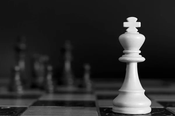 Chess photographed on a chess board — Stock Photo, Image