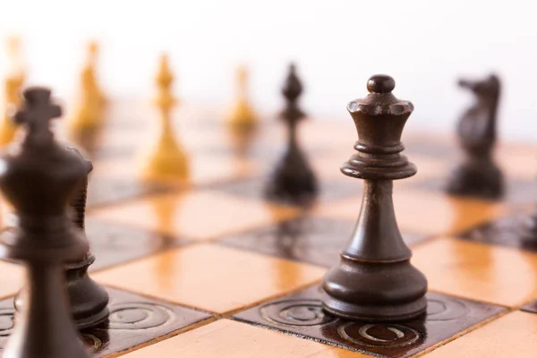 Satranç satranç tahtasında fotoğrafı