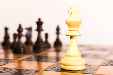 Satranç satranç tahtasında fotoğrafı