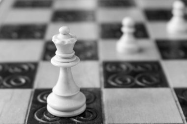 Satranç satranç tahtasında fotoğrafı