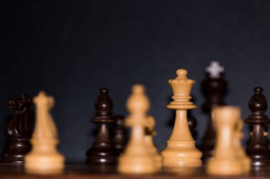 Satranç satranç tahtasında fotoğrafı