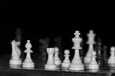 Satranç satranç tahtasında fotoğrafı