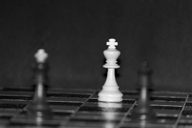 Satranç satranç tahtasında fotoğrafı