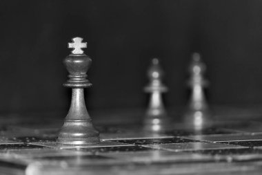 Satranç satranç tahtasında fotoğrafı