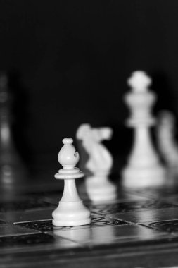 Satranç satranç tahtasında fotoğrafı