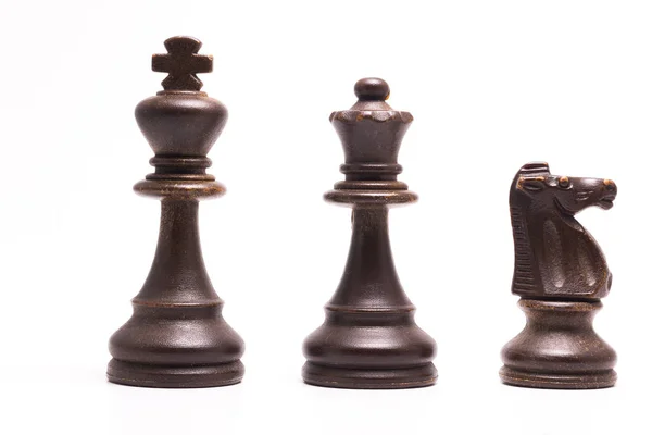 Chess fotograferad på ett schackbräde — Stockfoto