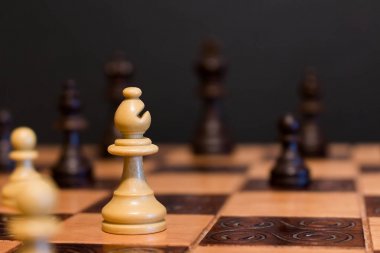Satranç satranç tahtasında fotoğrafı