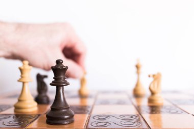 Satranç satranç tahtasında fotoğrafı