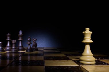 Satranç satranç tahtasında fotoğrafı