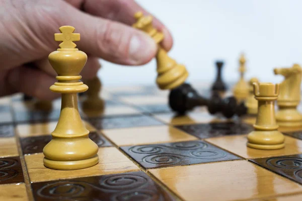 Chess Photographed Chess Board — Stock Photo, Image
